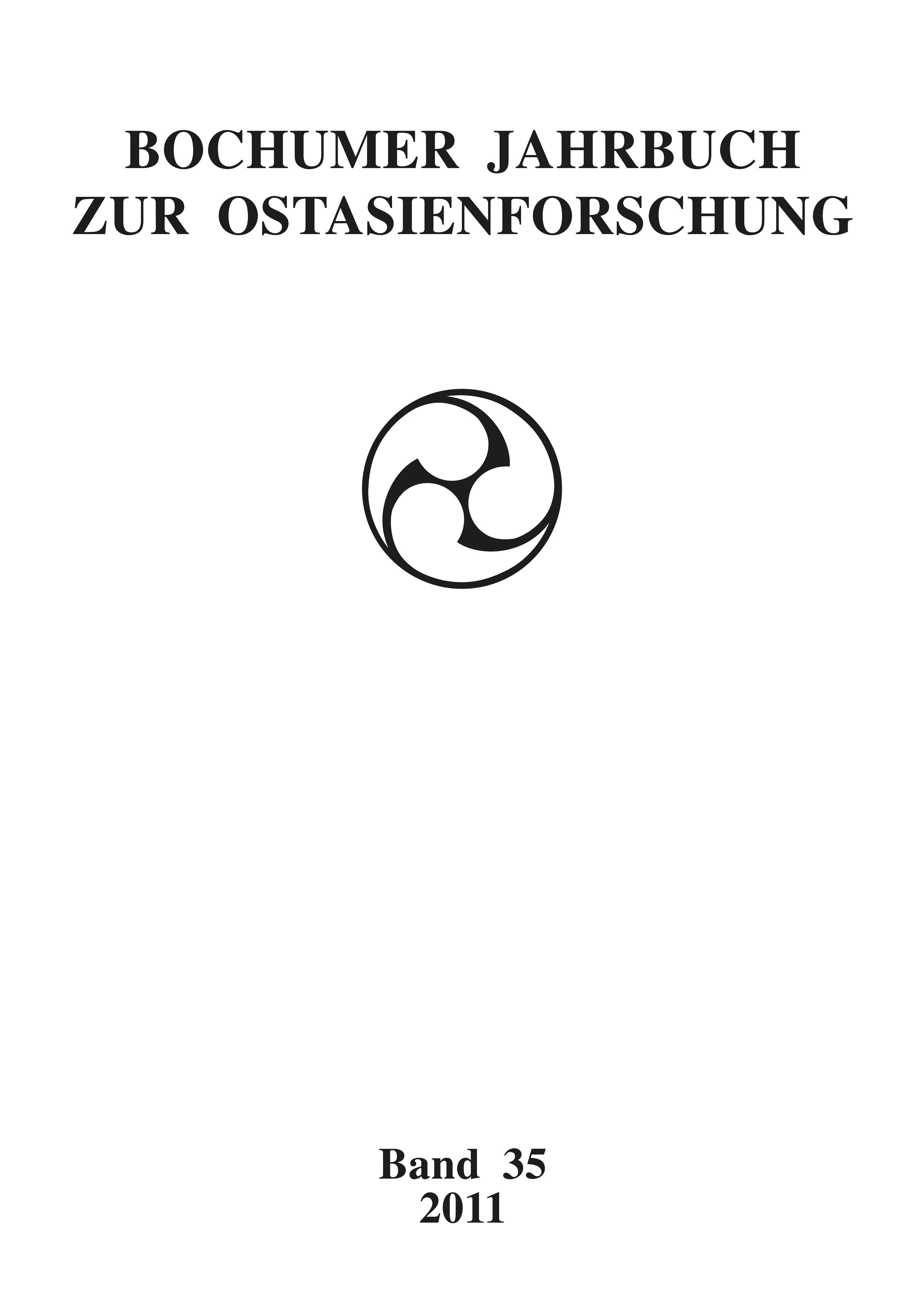 Bochumer Jahrbuch zur Ostasienforschung 35 / 2011
