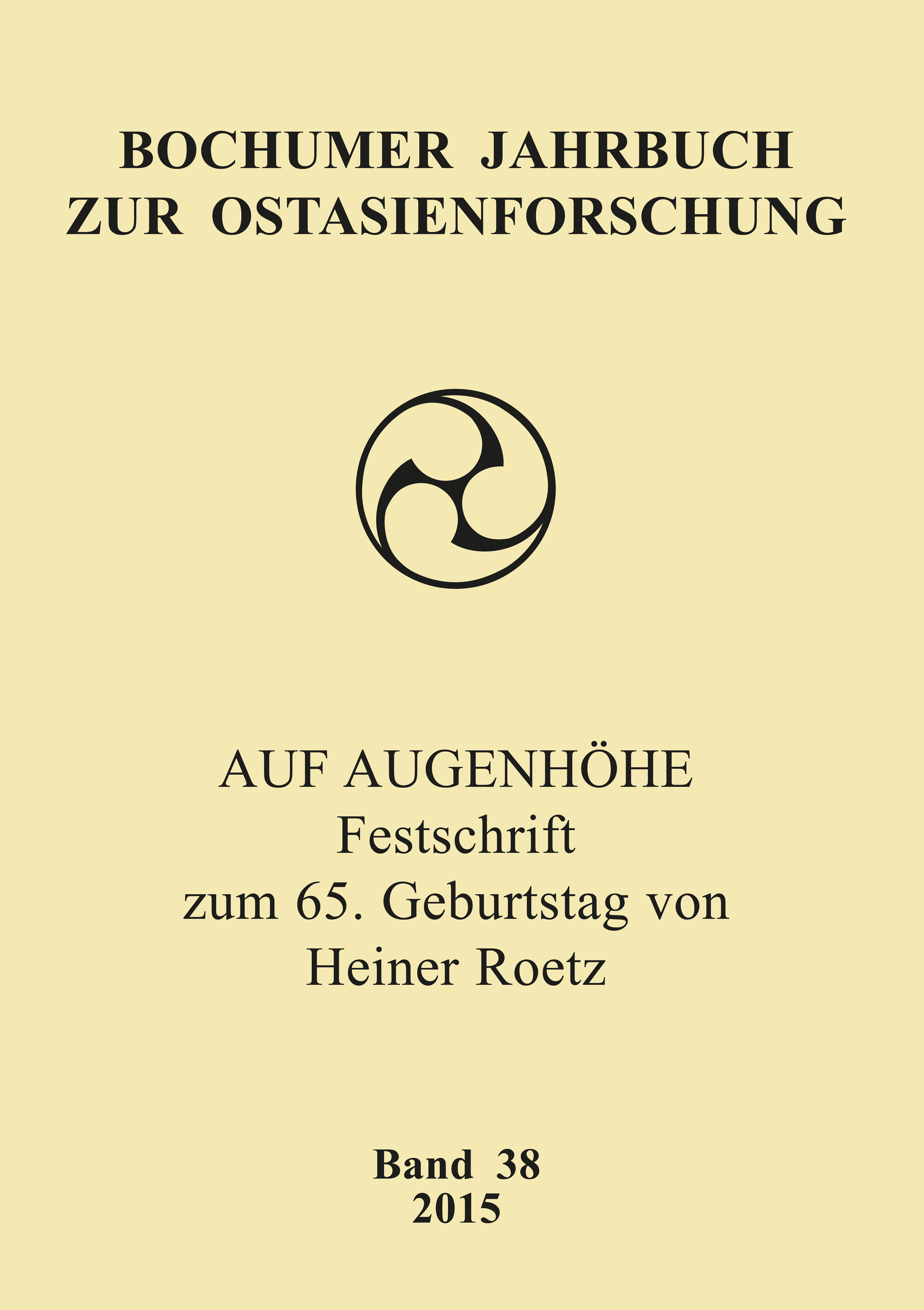 Bochumer Jahrbuch zur Ostasienforschung 38 / 2015