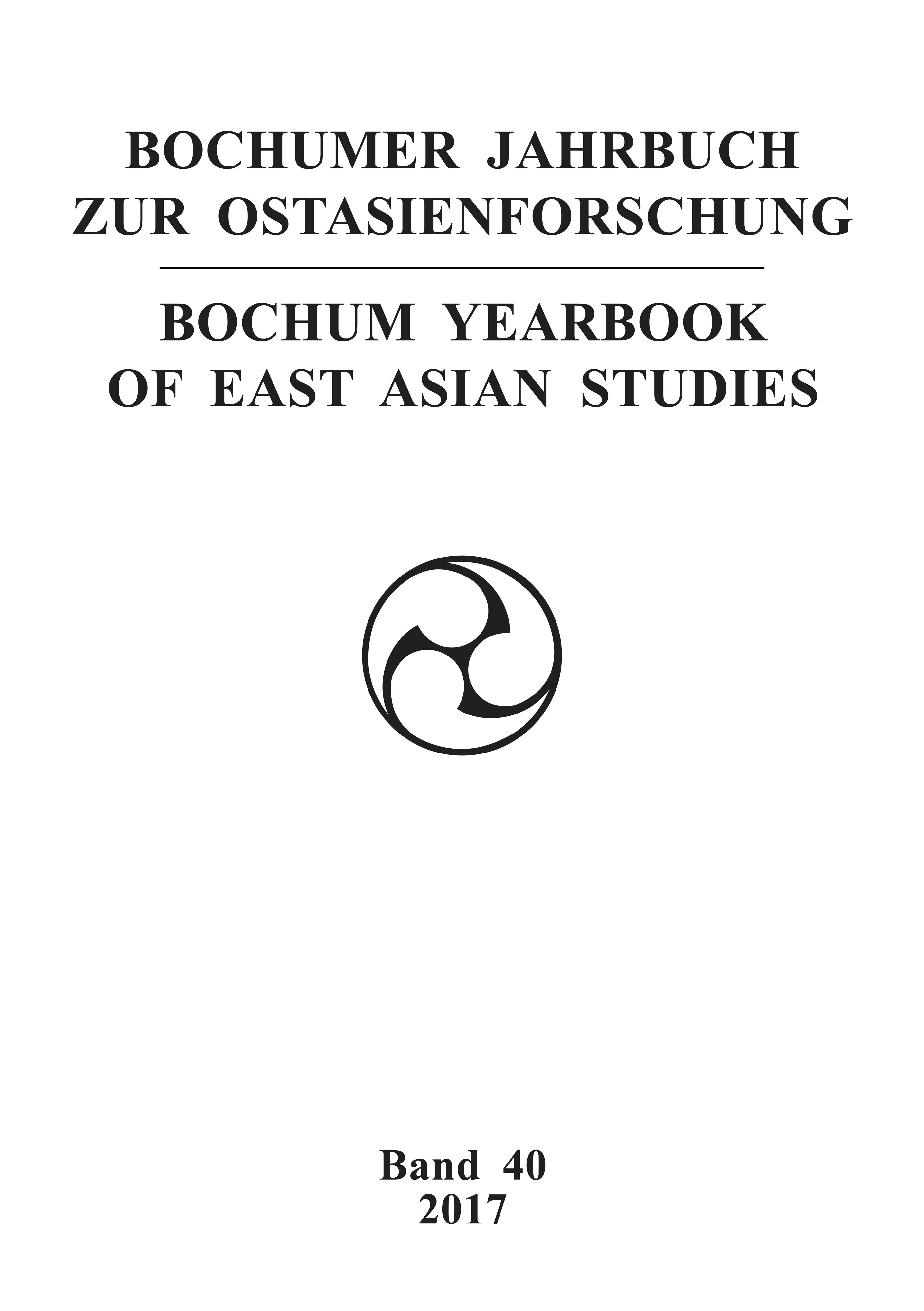 Bochumer Jahrbuch zur Ostasienforschung