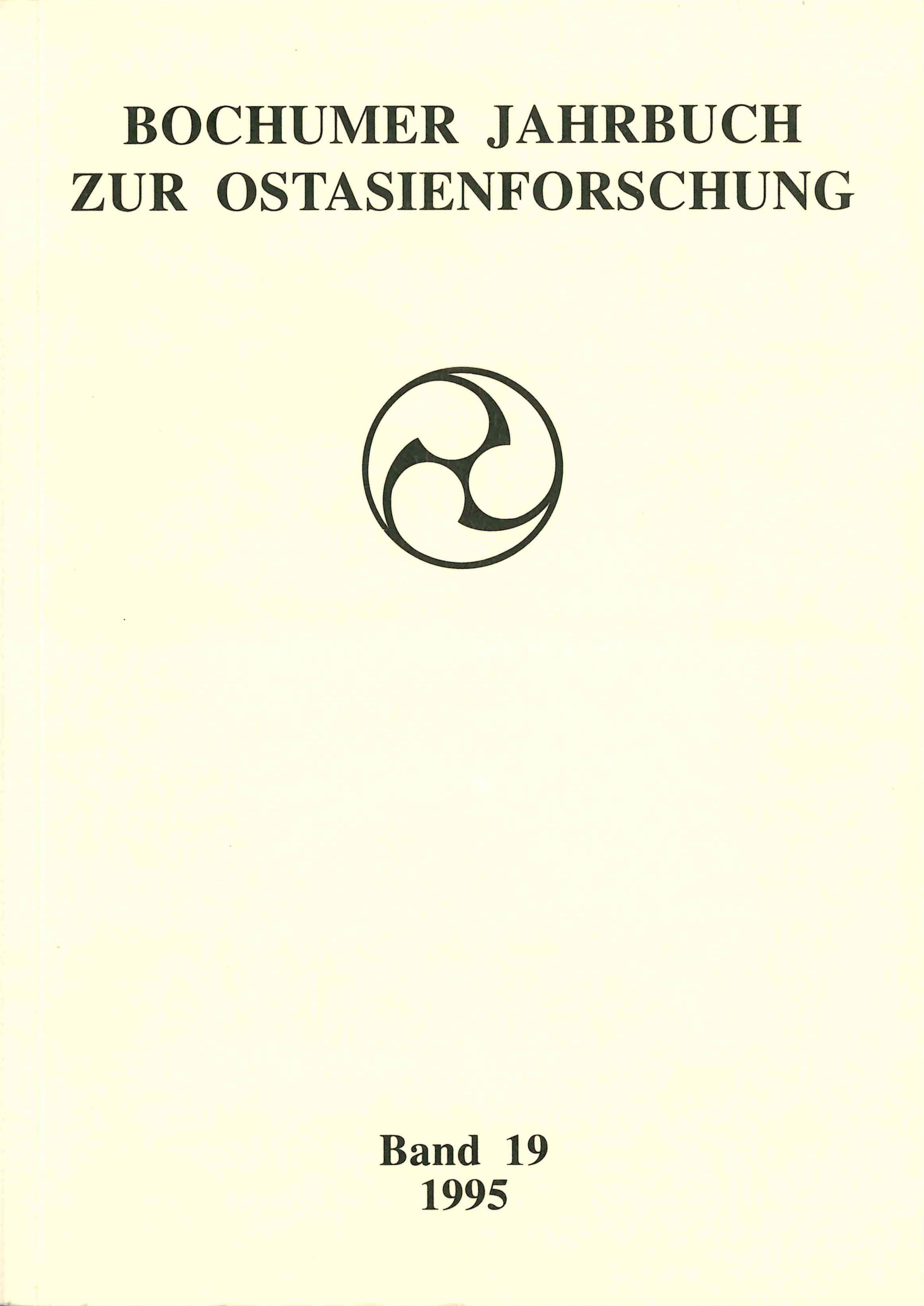 Bochumer Jahrbuch zur Ostasienforschung