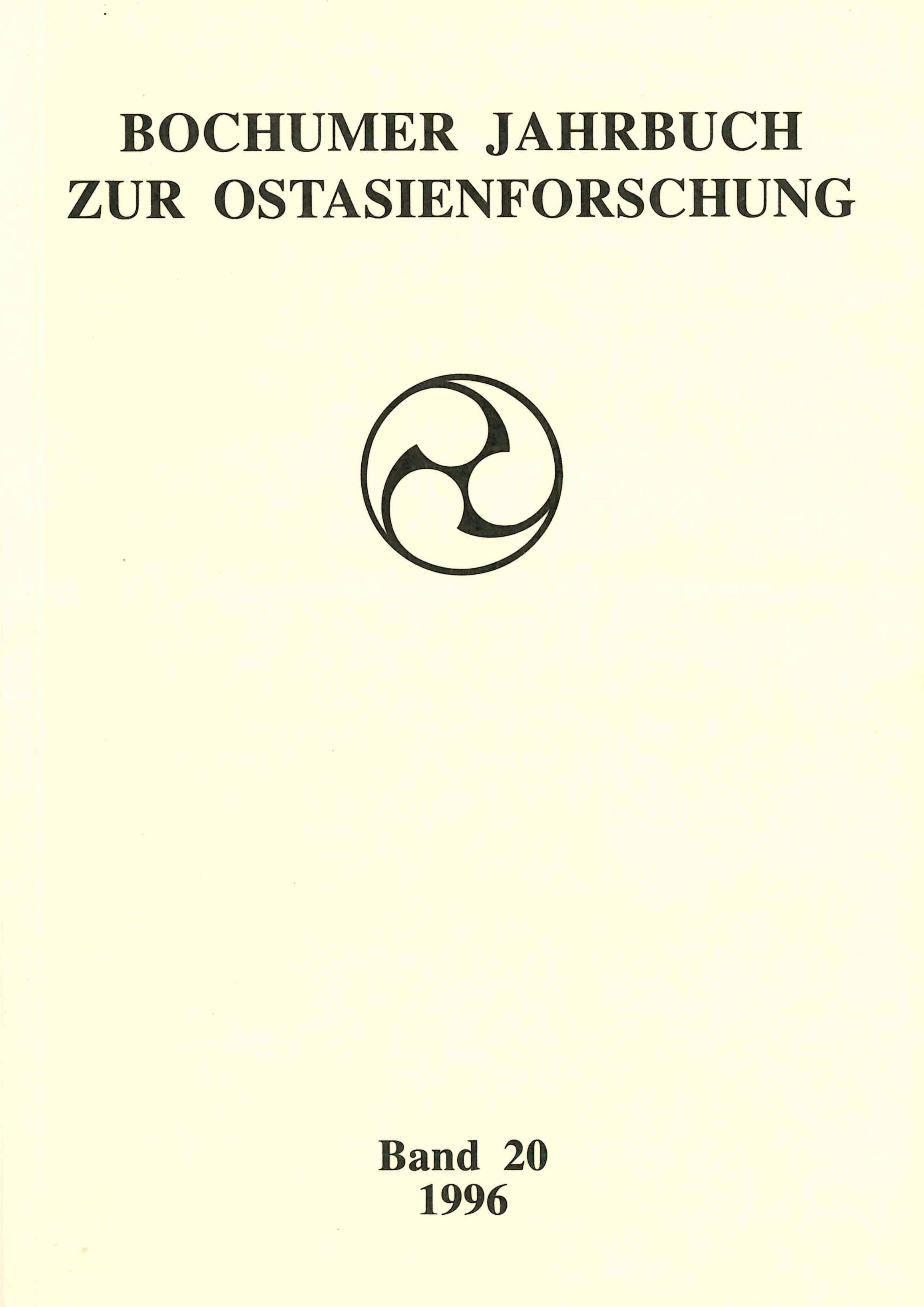 Bochumer Jahrbuch zur Ostasienforschung
