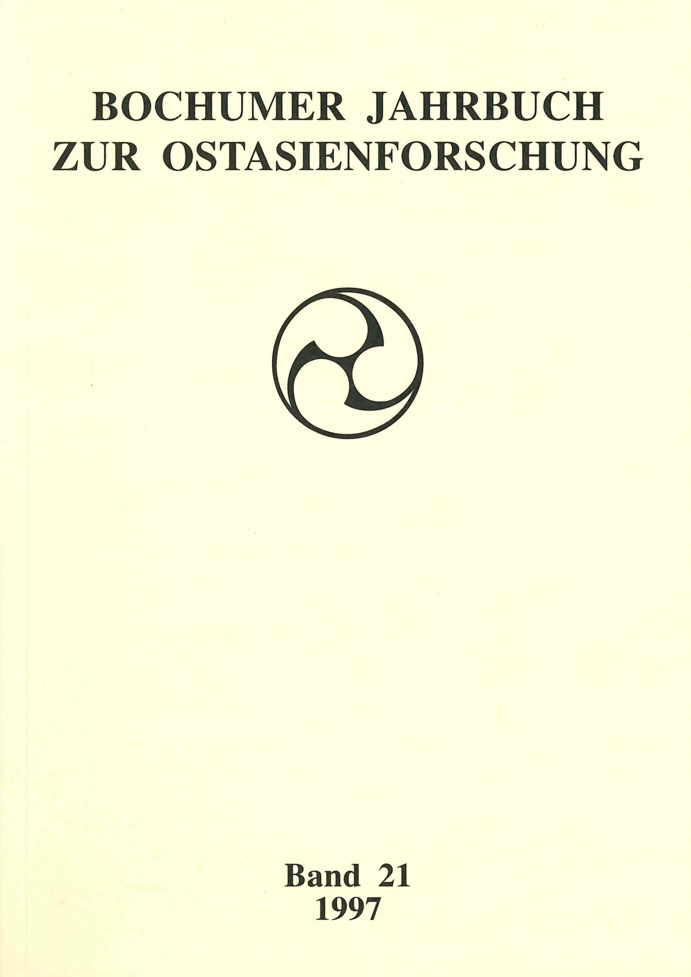 Bochumer Jahrbuch zur Ostasienforschung