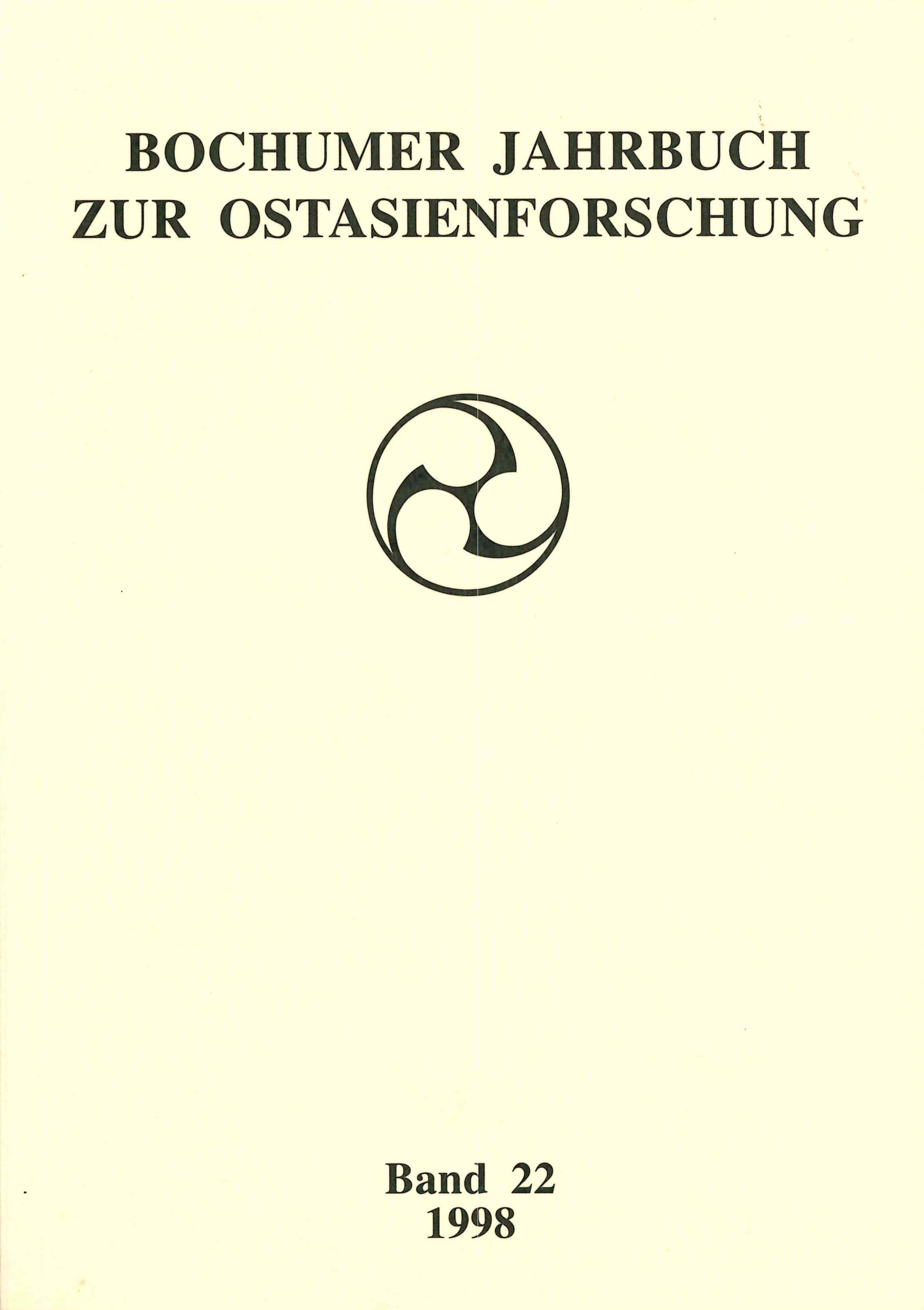 Bochumer Jahrbuch zur Ostasienforschung