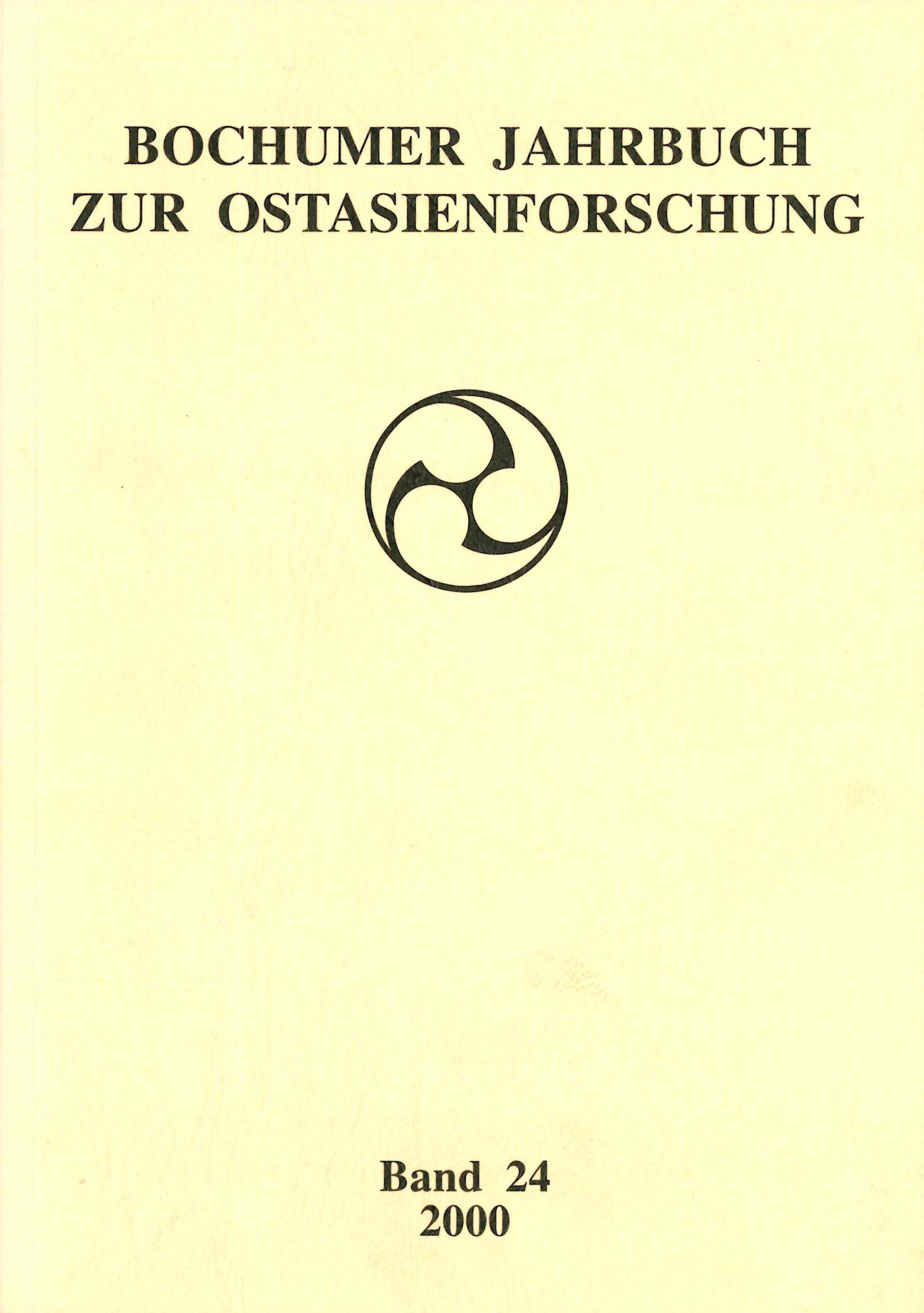 Bochumer Jahrbuch zur Ostasienforschung