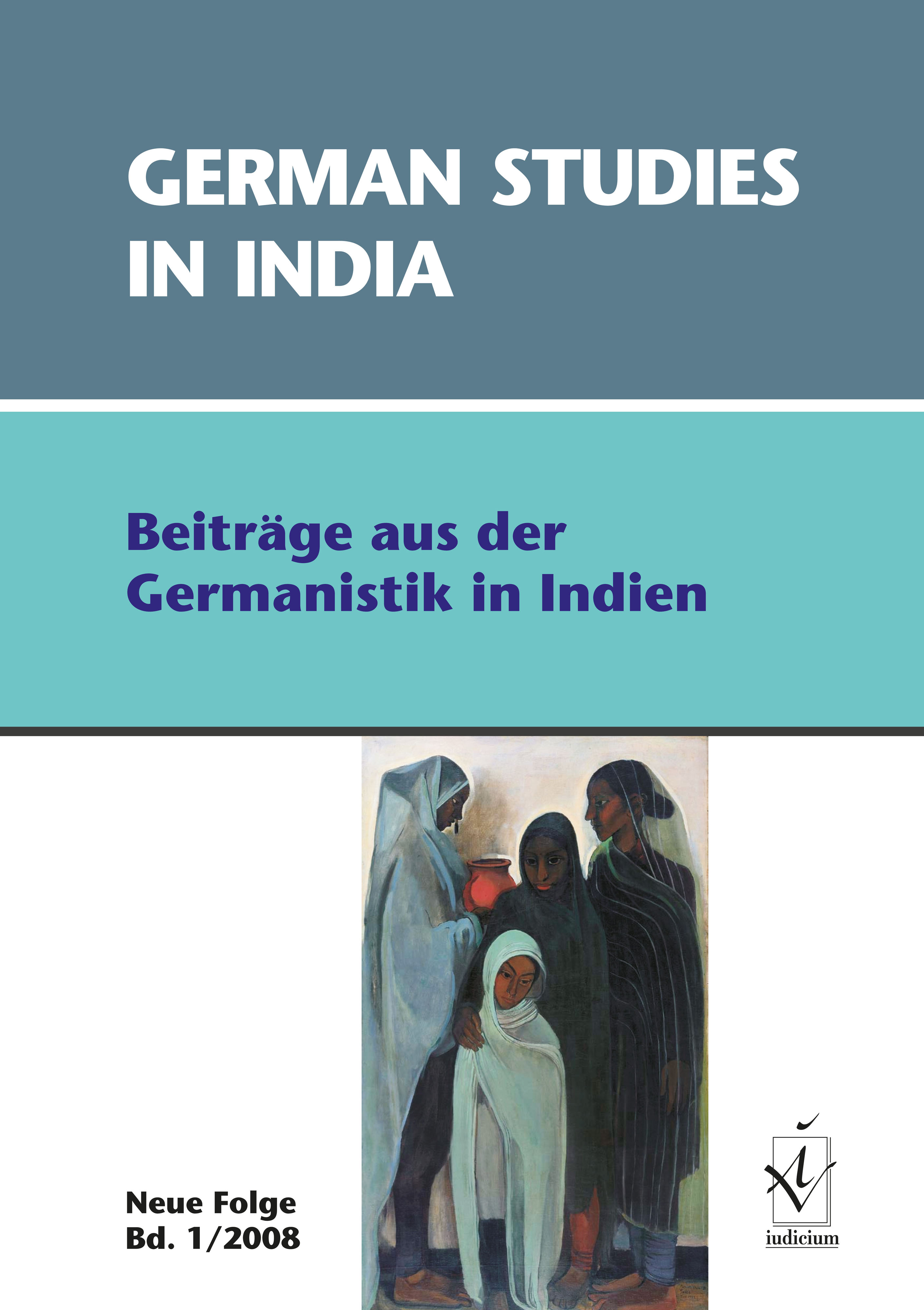 German Studies in India - Band 1