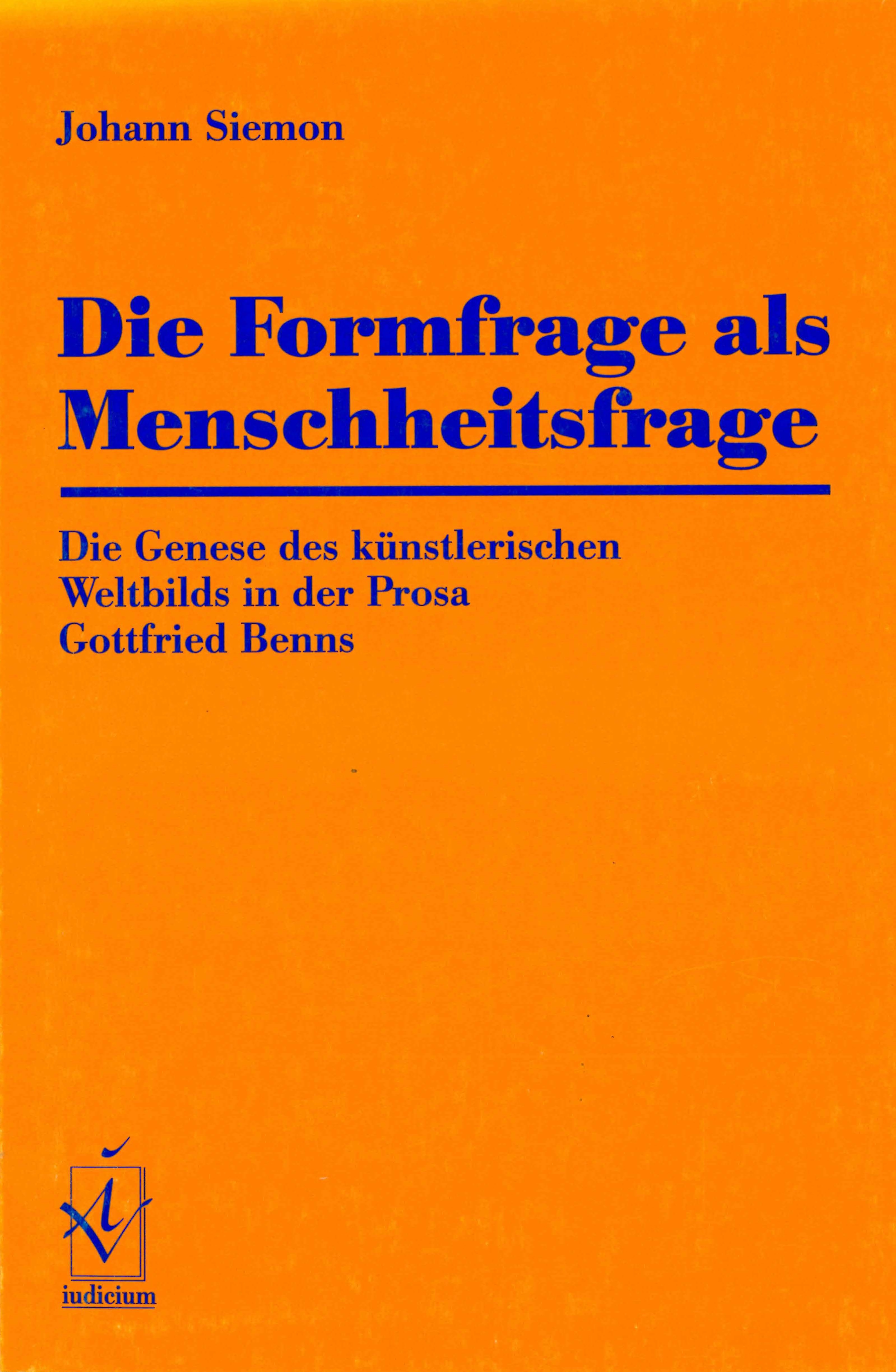 Die Formfrage als Menschheitsfrage